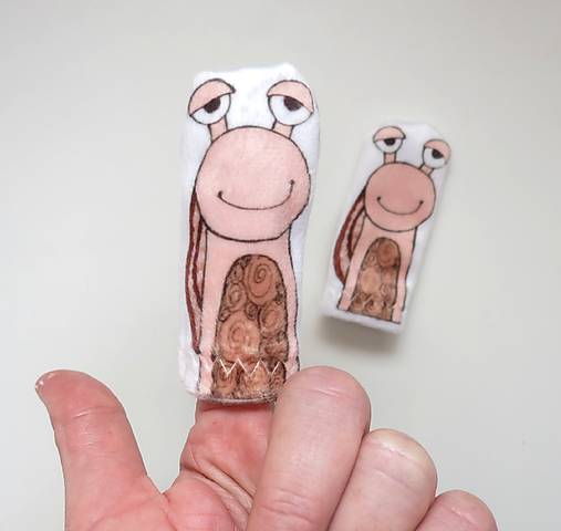 MINI pršteková maňuška - sada zvieratká na lúke