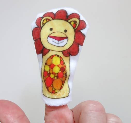 MINI pršteková maňuška - sada exotické zvieratká I (levík)