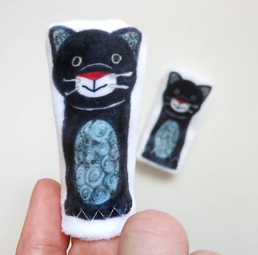 MINI pršteková maňuška - sada exotické zvieratká II (panter)