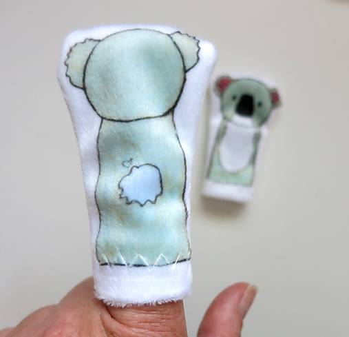 MINI pršteková maňuška - sada exotické zvieratká II (koala)