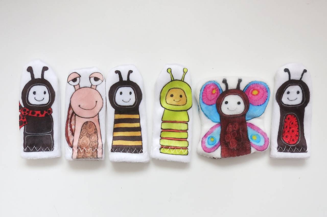 MINI pršteková maňuška - sada zvieratká na lúke
