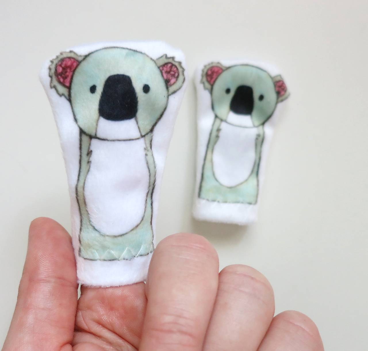 MINI pršteková maňuška - sada exotické zvieratká II (koala)