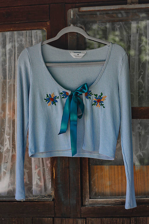 Svetre a kardigány - Upcyklované bolerko - 17624714_