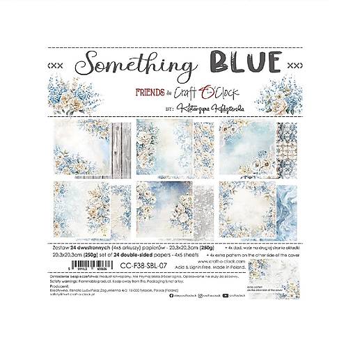 Papier - Scrapbook papier 8 x 8 Something Blue - 17626293_