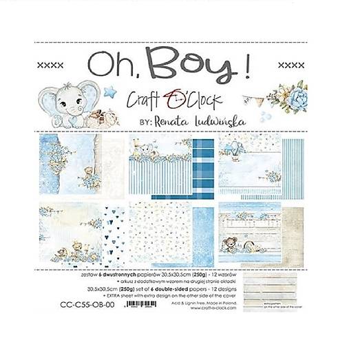 Papier - Scrapbook papier 12x12 Oh,Boy! - 17627210_