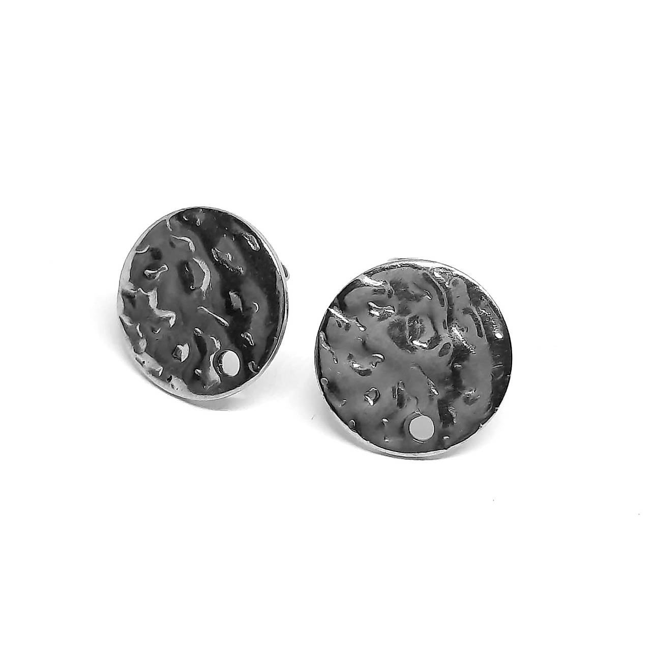 CHO-Napichovačky kruhy-1pár (12mm-platina)