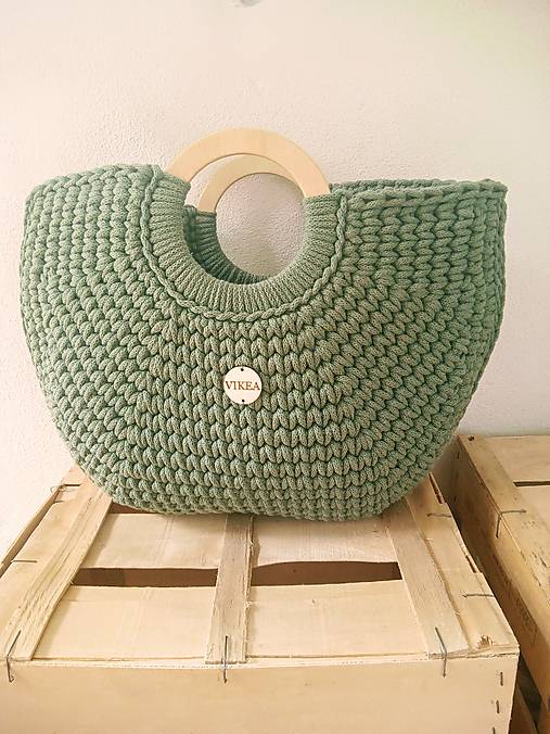 Veľké tašky - SUMMER BAG Basket šalvia - 17626799_