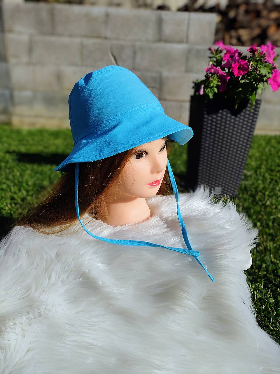 Klobúčik na leto TYRKYS