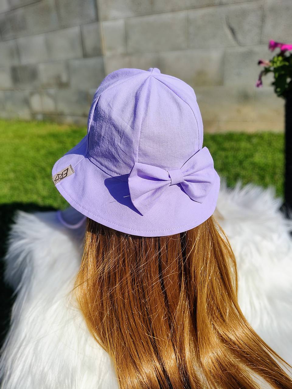 Klobúčik na leto FIALOVÝ
