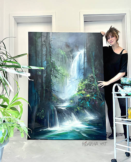 Obrazy - "Downhills" MAĽBA 160cm x 120cm - 17626213_