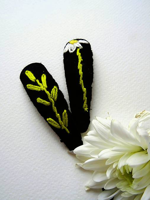 Komponenty - Vyšívané sponky - 17626986_