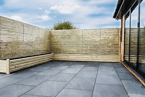 Nádoby - Dĺžka 300cm Kvetináč - Záhon so zástenou VIKI Z180 - 17625826_