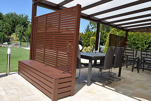 Nádoby - Dĺžka od 120cm do 220cm - Lavička/úložný priestor so zástenou - 17625842_