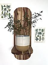 Nábytok - Držiak na kvetináč - akácia - 17625941_