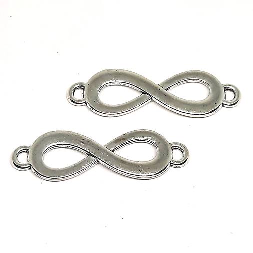 Medzikus "Infinity"-1ks (29x8,7mm-st.striebro)
