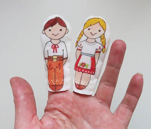 MINI pršteková maňuška - sada Hello world - 6 človiečikov (sada Hello world - 12 človiečikov)