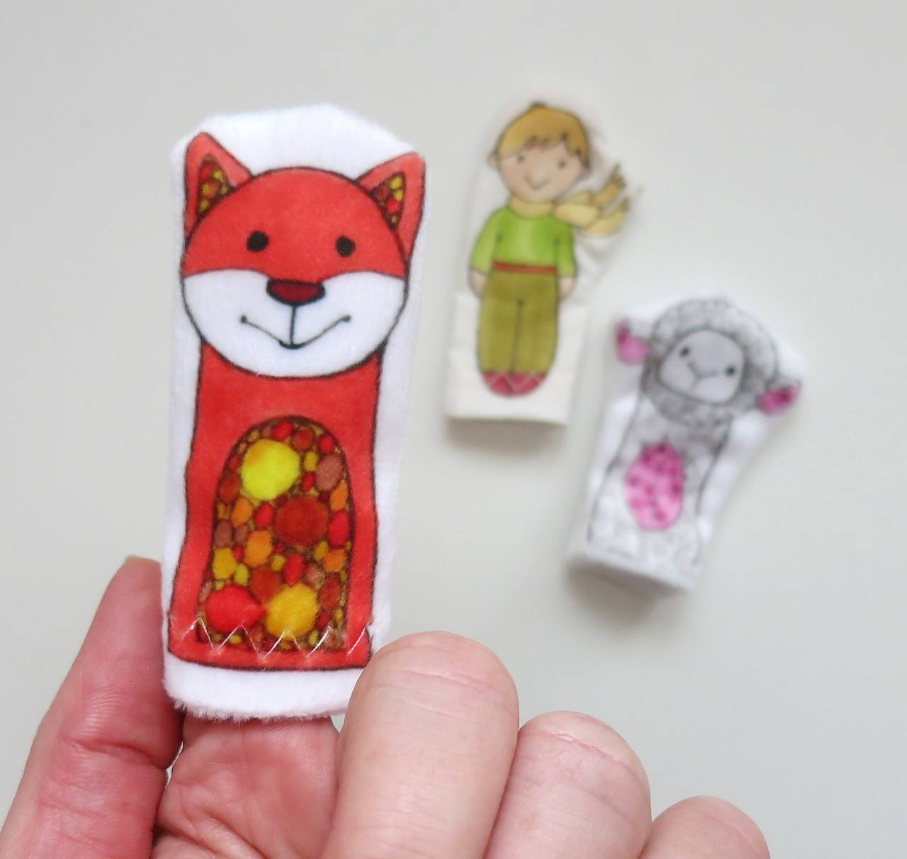 MINI pršteková maňuška - sada Malý princ (líštička)
