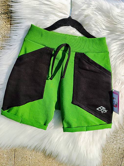 Kraťasy baggy ZELENÉ (typ 3)