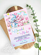 Papiernictvo - Narodeninová pozvánka Stitch  (stitch a angel spoločná oslava) - 17627899_