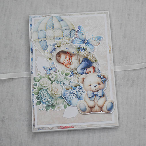 Papiernictvo - Minialbum - leporelo pre chlapčeka - 17629699_