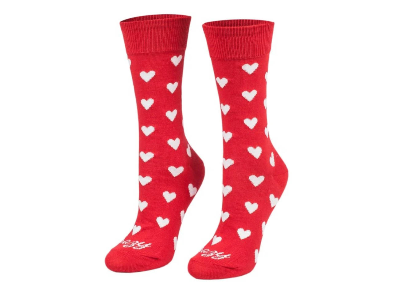 Ponožky CrazyStep srdiečka červené