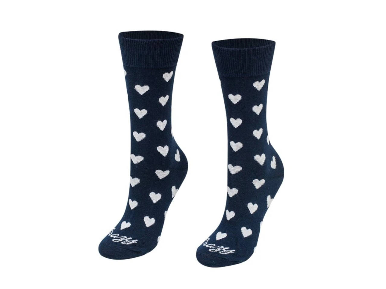Ponožky CrazyStep Srdiečka modrobiele
