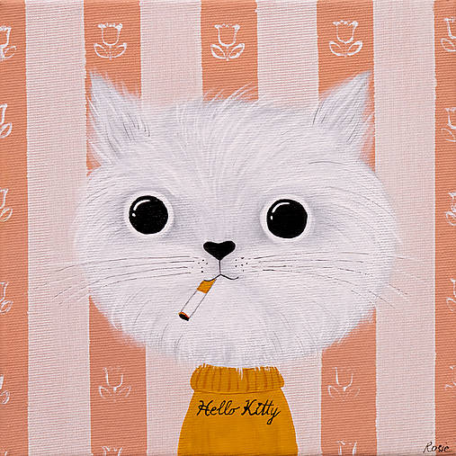 Hello Kitty, Giclée art print 30x36