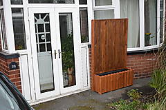 Nádoby - Dĺžka 160cm - Záhon so zástenou VERTIK A180  - 17627624_