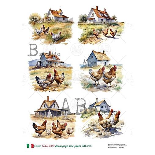Papier - Ryžový papier 255 AB/ A4 - 17632365_