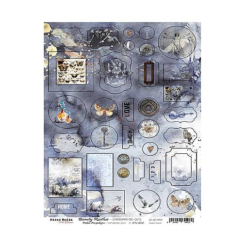 Papier - Sada kartónových výrezov Beauty Restless - 17632421_