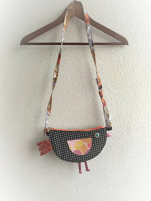 Kabelky - Perlička, bodkovaná sliepočka, crossbody taštička - 17632399_