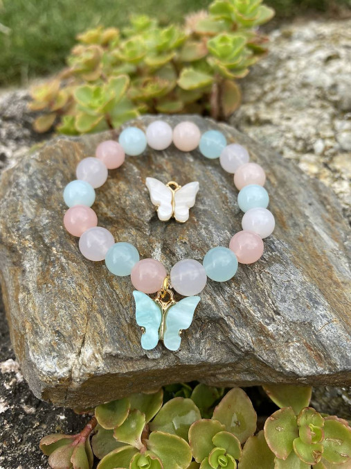 Náramky - Detský náramok s motýlikom  - 17630876_