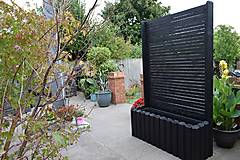 Nádoby - Dĺžka 140cm - Záhon so zástenou VERTIK A180  - 17630287_