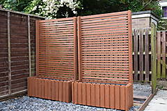 Nádoby - Dĺžka 140cm - Záhon so zástenou VERTIK A180  - 17630289_