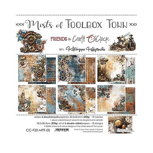 Papier - Scrapbook papier 12x12 Mists of Toolbox Town - 17634520_