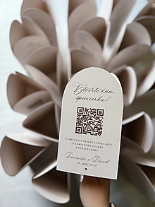 Papiernictvo - Svadobné menu trojhran oblý mandlová farba - 17633093_