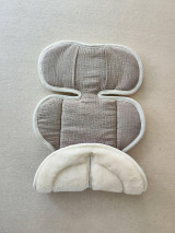 Detský textil - VLNIENKA podložka do autosedačky Britax Römer Baby Safe Pro 100% Merino top Super wash 100% Mušelín beige - 17633379_