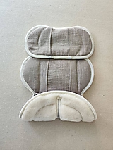 Detský textil - VLNIENKA podložka do autosedačky vajíčko Concord 100% Merino top Super wash 100% Mušelín beige - 17633394_