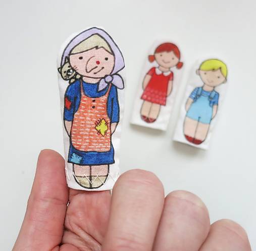 MINI pršteková maňuška - sada rozprávka o Jankovi a Marienke