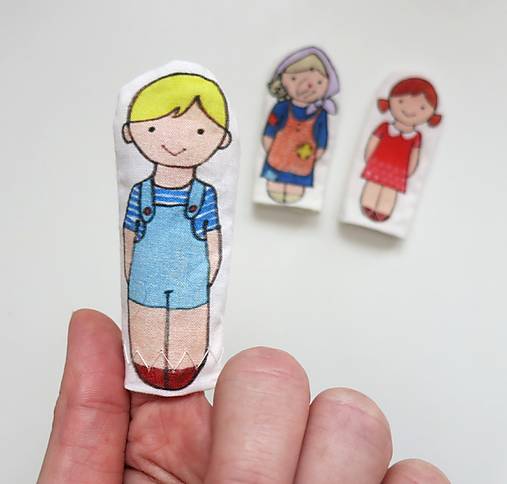 MINI pršteková maňuška - sada rozprávka o Jankovi a Marienke (Janko)