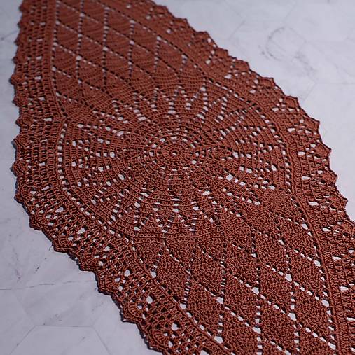 Úžitkový textil - Čipka “Terracotta2” - 17634460_