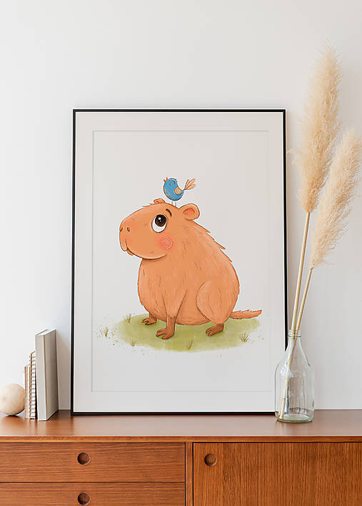 Obrazy - Kapybara - PRINT (A5 / A4 / A3) - 17632621_