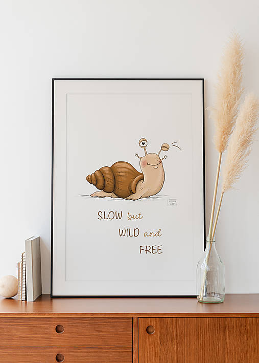 Obrazy - Slimák - PRINT (A5/A4/A3) - 17632636_