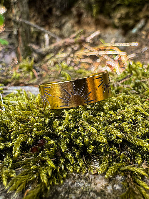 Prstene - Prsteň VÝCHOD SLNKA zlatá/strieborná (14 - Strieborná) - 17633133_