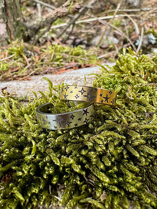 Prstene - Prsteň HVIEZDY (14 - Strieborná) - 17633243_