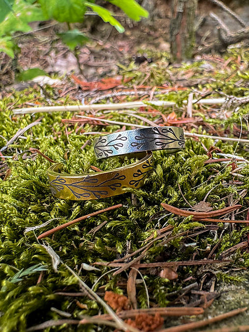 Prstene - Prsteň RASTLINKY (14 - Strieborná) - 17633256_