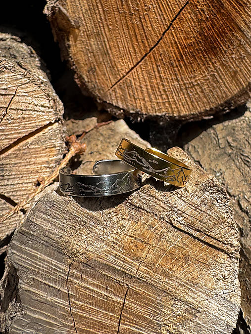 Prstene - Prsteň HORY zlatá/strieborná (14 - Strieborná) - 17633272_