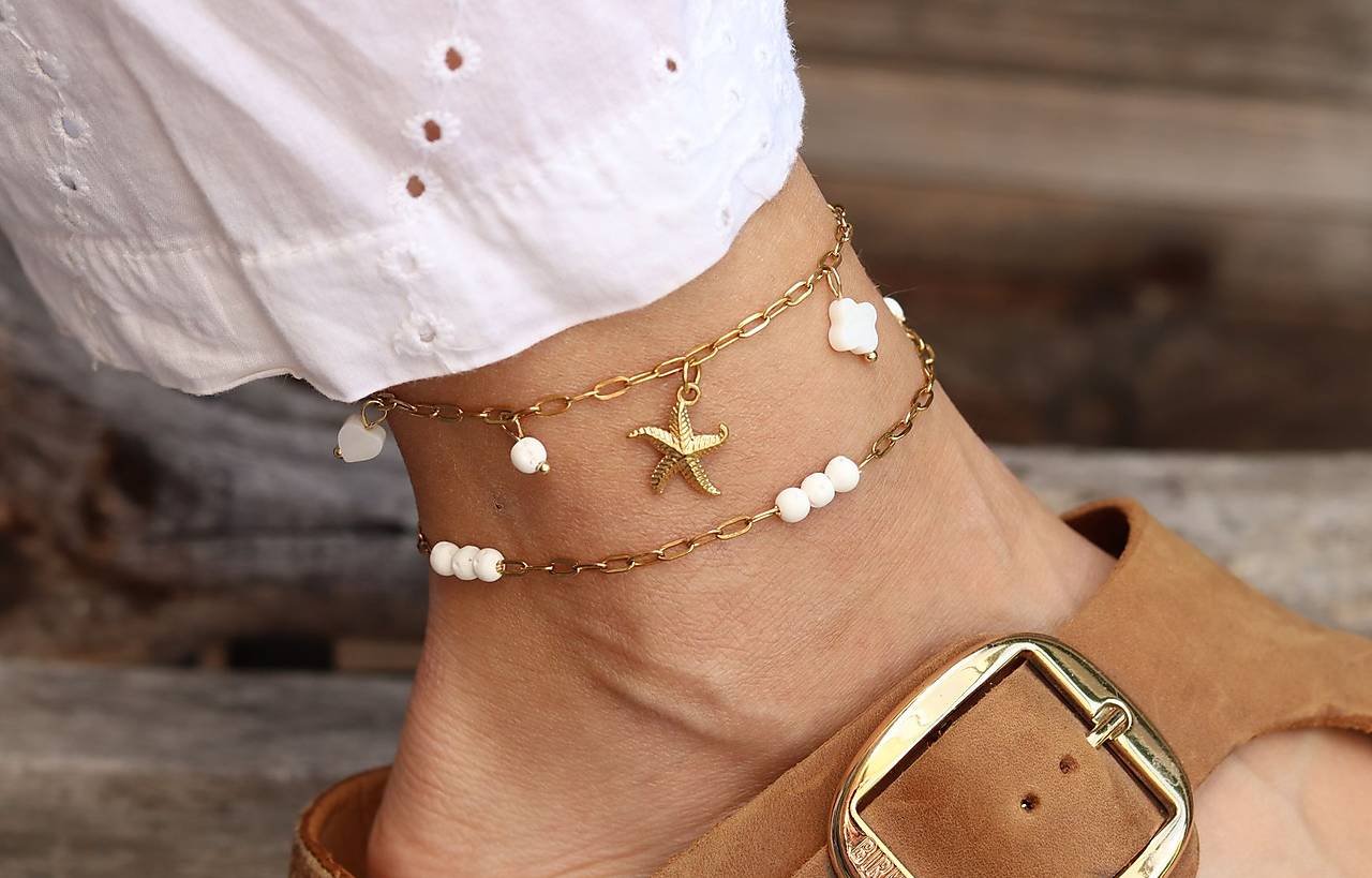 Retiazkový náramok na nohu