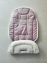 Detský textil - Podložka do Venicci Tinum Upline 100% Merino top super wash Natural Bodka ružová - 17635525_