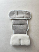 Detský textil - VLNIENKA Vložka proti poteniu do autosedačky Graco Extend 100% Merino top super wash Natural Bambus - 17635615_